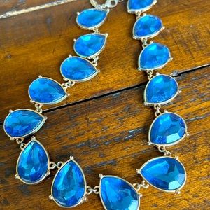 Ann Taylor Statement Necklace, bright blue